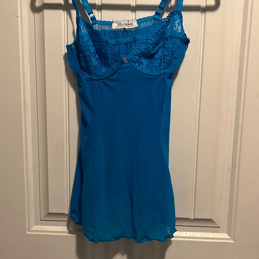Vintage escanté slip dress